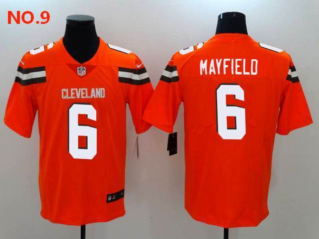 Men's Cleveland Browns #6 Baker Mayfield Jesey NO.9;